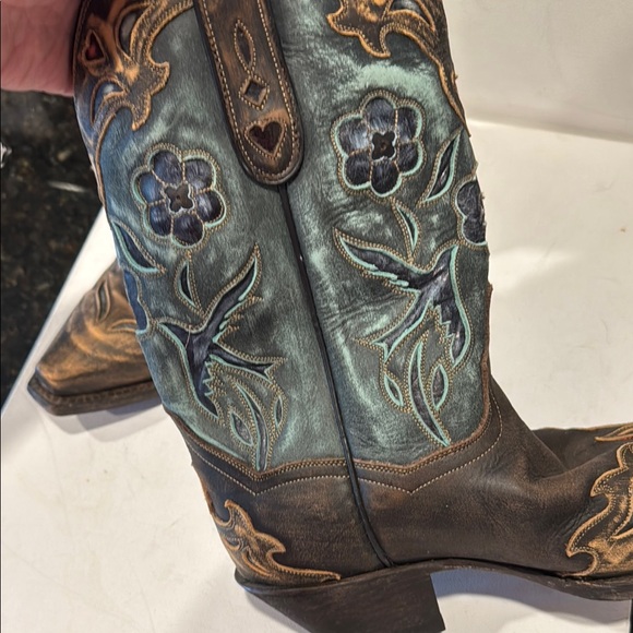 DAN POST Embroidered WESTERN Cowboy Boots!! - Picture 3 of 14
